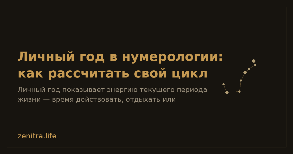 Личный год в нумерологии: как рассчитать свой цикл
