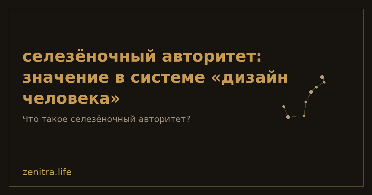 селезёночный авторитет: значение в системе «дизайн человека»