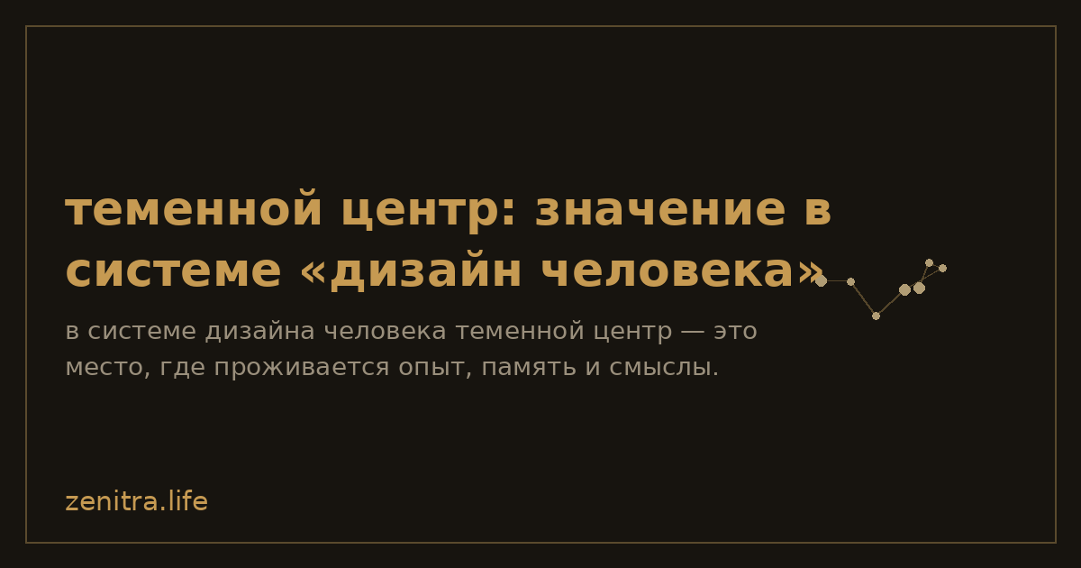 теменной центр: значение в системе «дизайн человека»