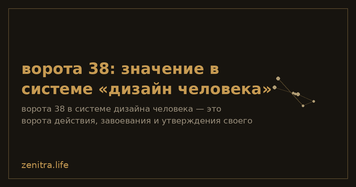 ворота 38: значение в системе «дизайн человека»