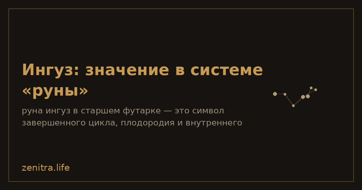 Ингуз: значение в системе «руны»
